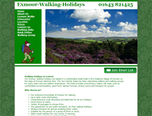 Tablet Screenshot of exmoor-walking-holidays.co.uk